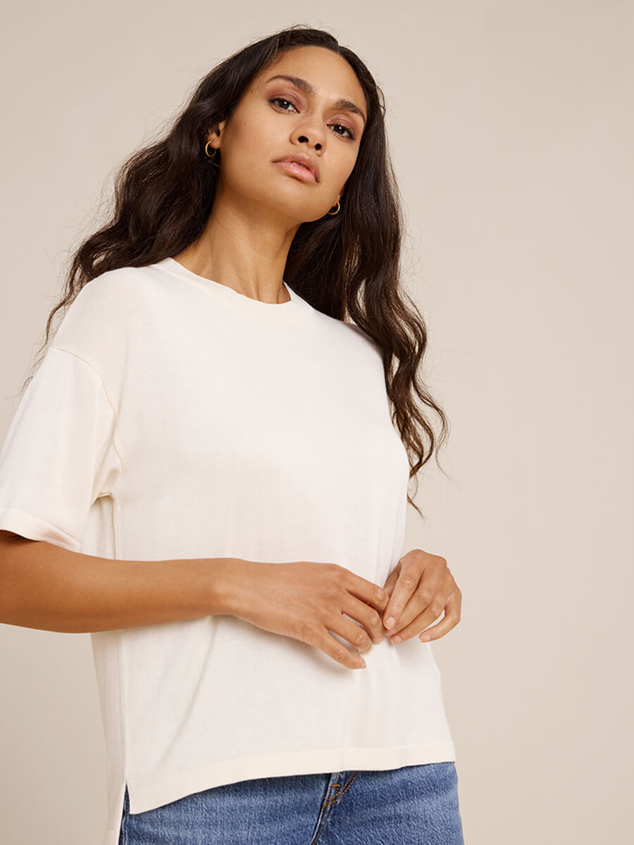 Sibin Linnebjerg June Knitted Top - Off White