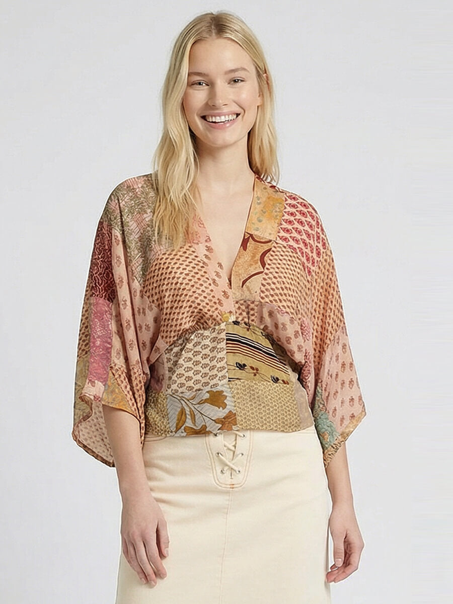 SISSEL EDELBO
Juno Silk Patchwork Top - No.47
