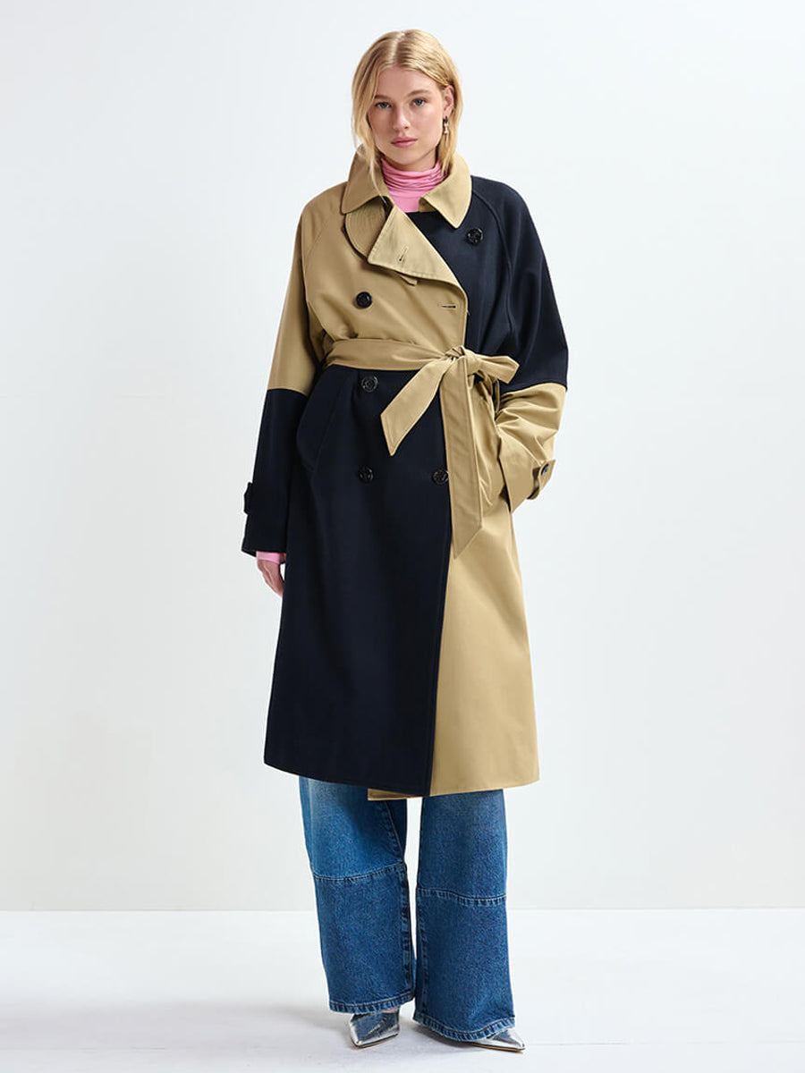 Essentiel Antwerp Just Patchwork Trenchcoat


