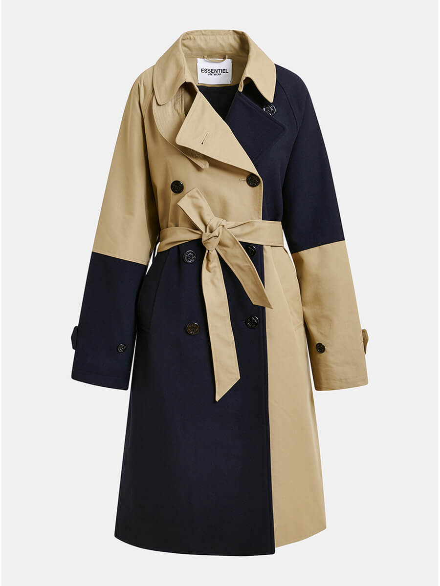 Essentiel Antwerp Just Patchwork Trenchcoat