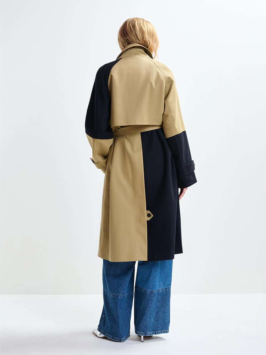 Essentiel Antwerp Just Patchwork Trenchcoat