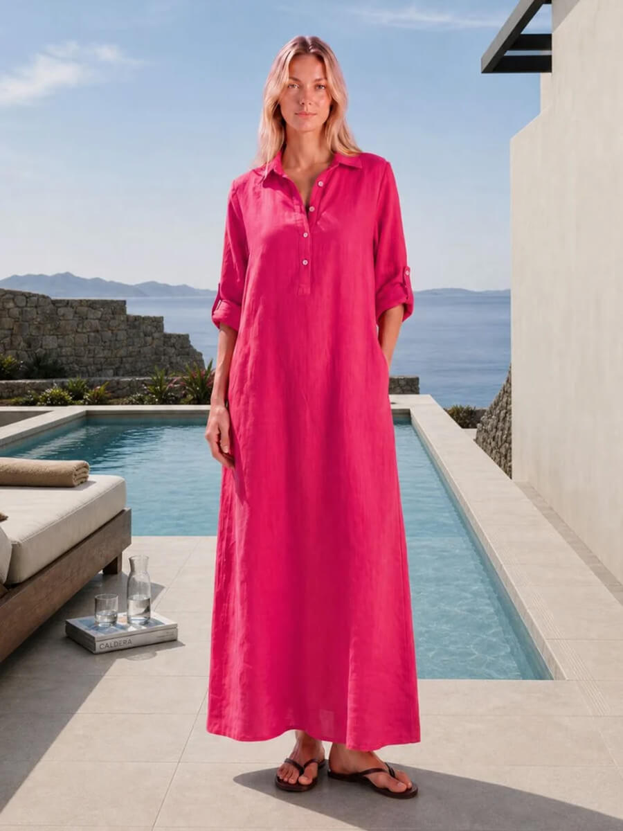 CABANA LIVING
Erantis Kaftan Dress - Azzurro