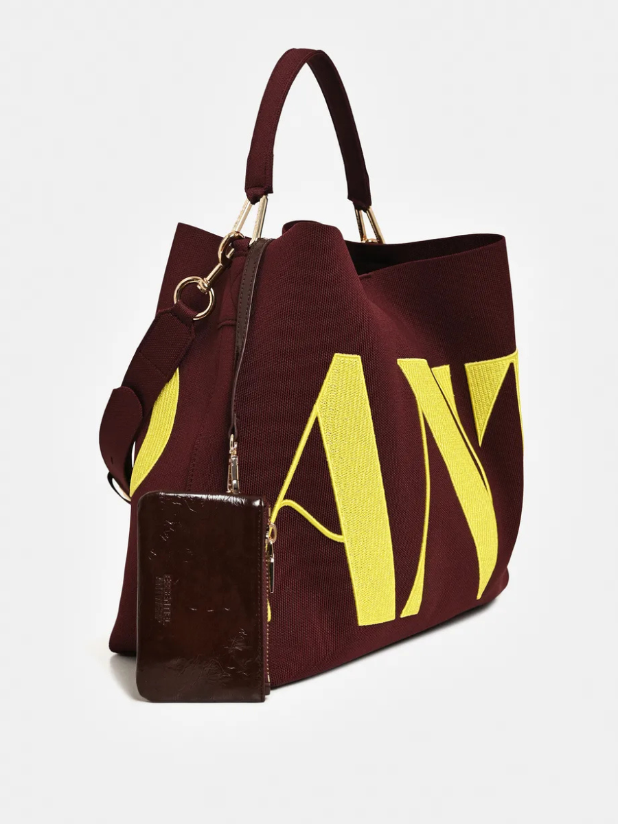 Essentiel Antwerp Karoll Knitted Bag - Cigar Lounge