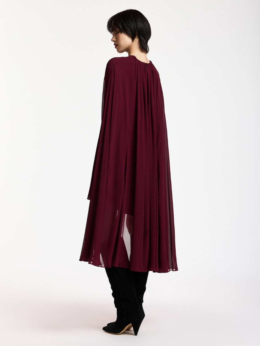 Essentiel Antwerp - Kaydence Dress  - Burgundy