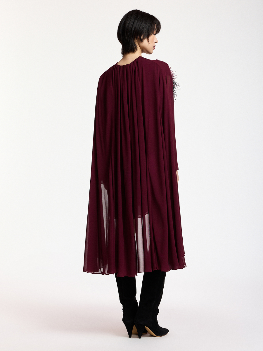 Essentiel Antwerp - Kaydence Dress  - Burgundy