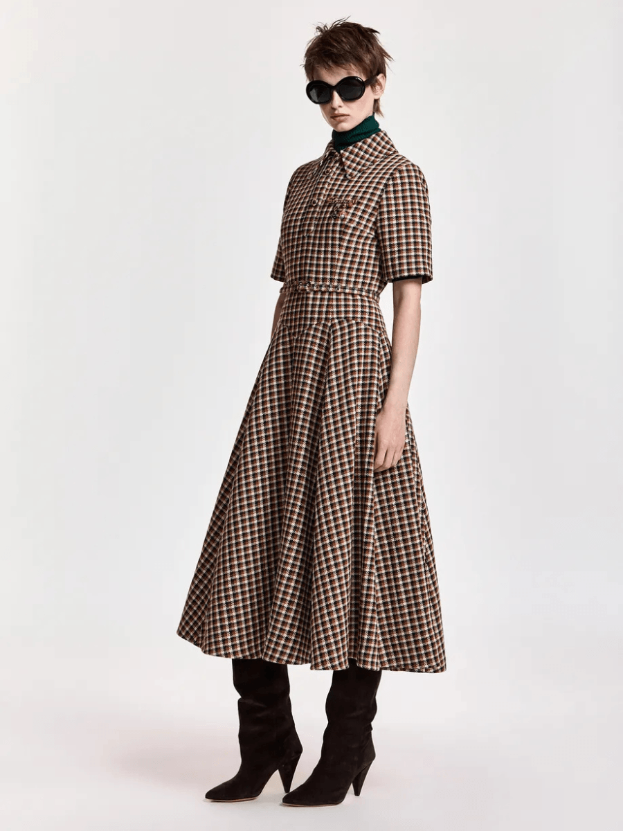 Essentiel Antwerp Kin Shirt Dress - Brown Sugar