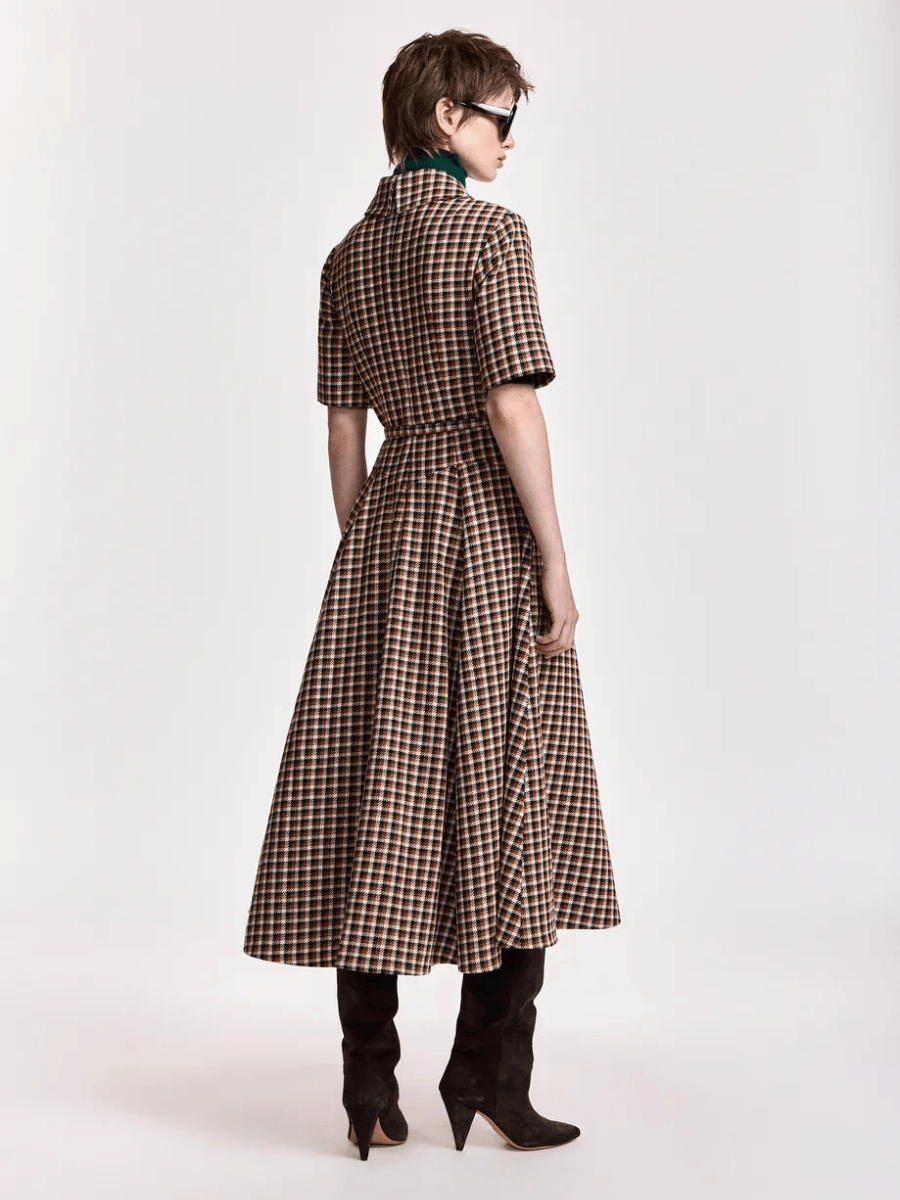 Essentiel Antwerp Kin Shirt Dress - Brown Sugar