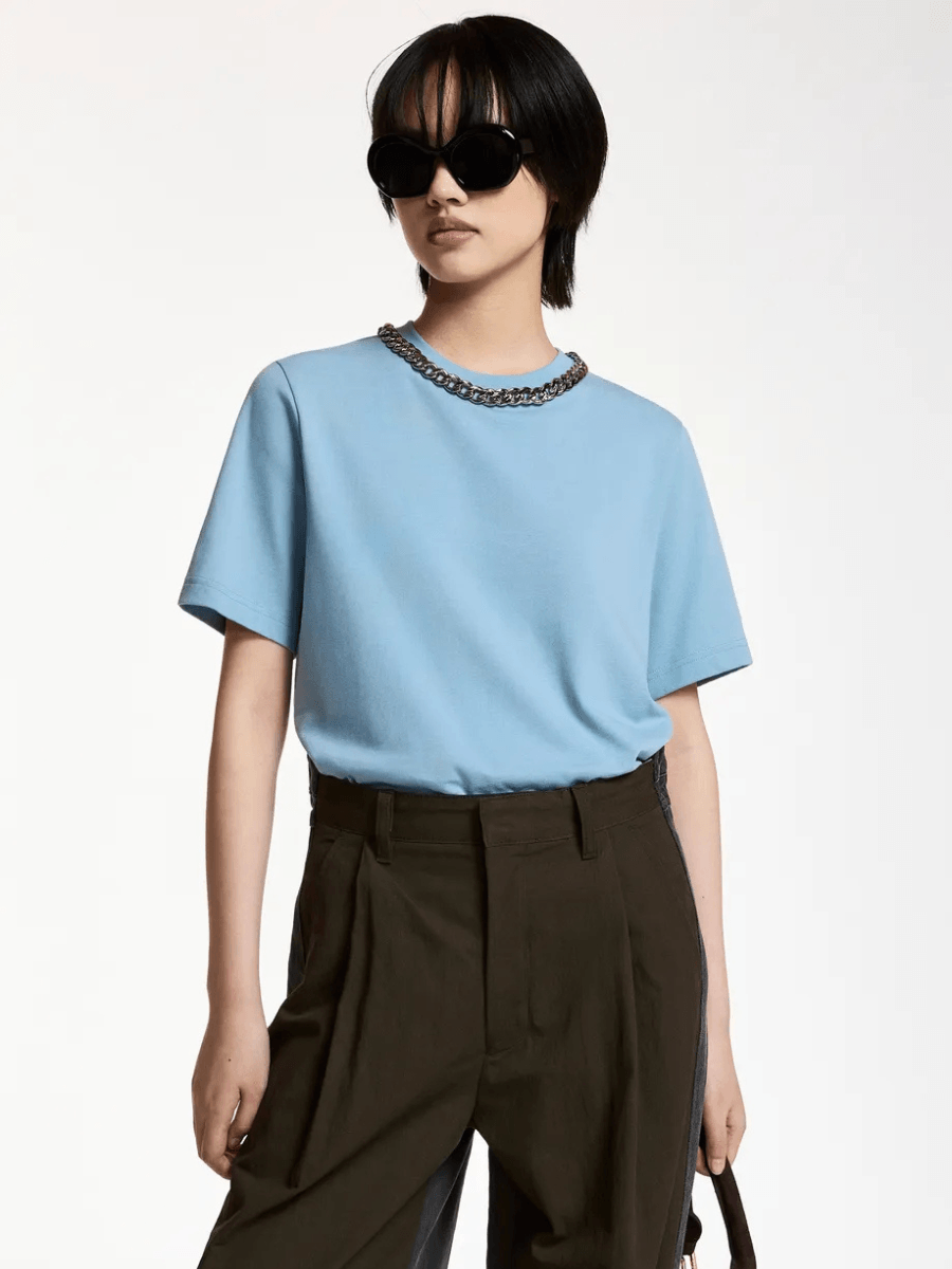 Essentiel Antwerp Klaim T-shirt - Azure Affair