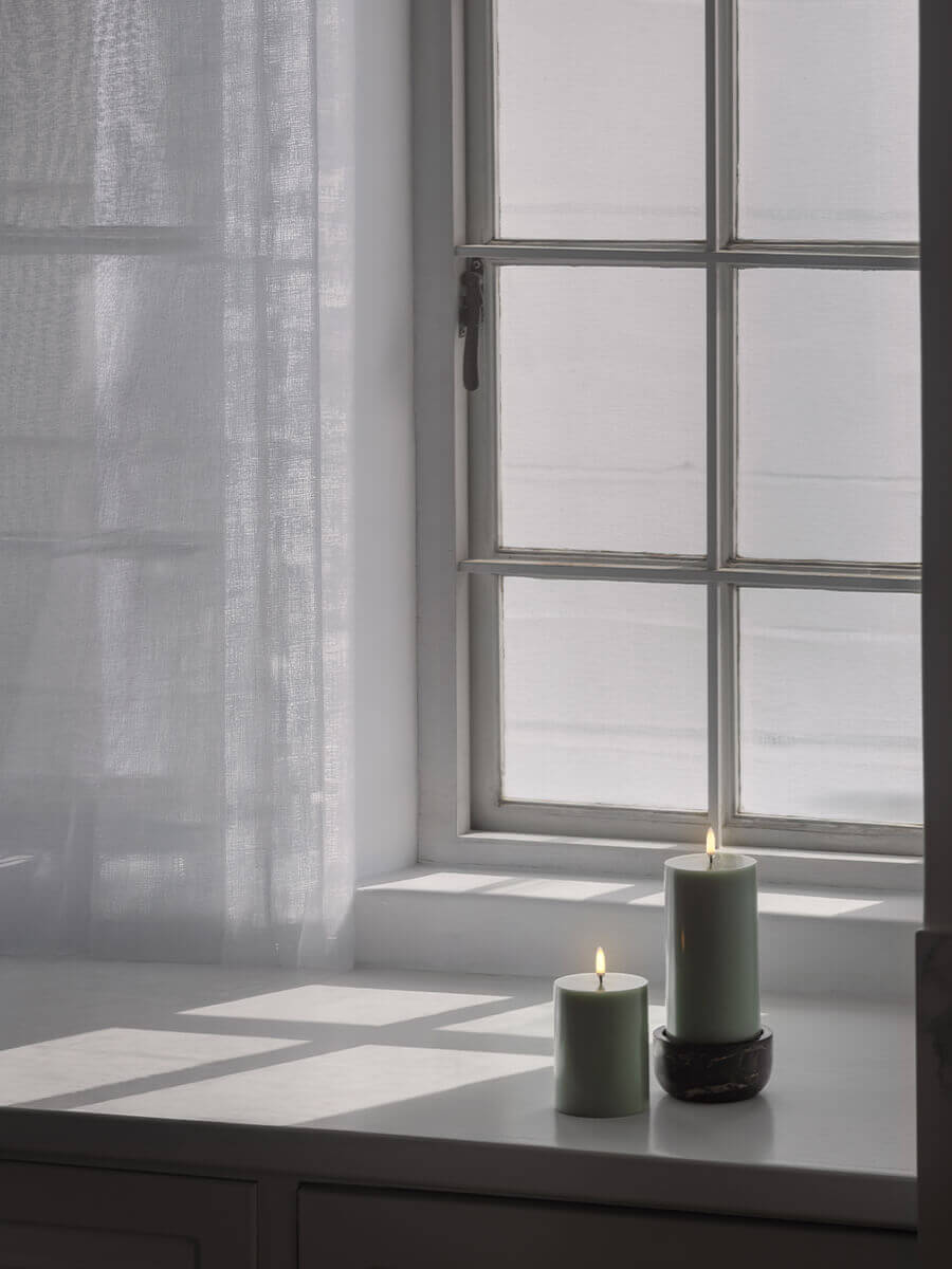 Uyuni Lighting
LED Pillar Candle 7.8x15 - Sage Green