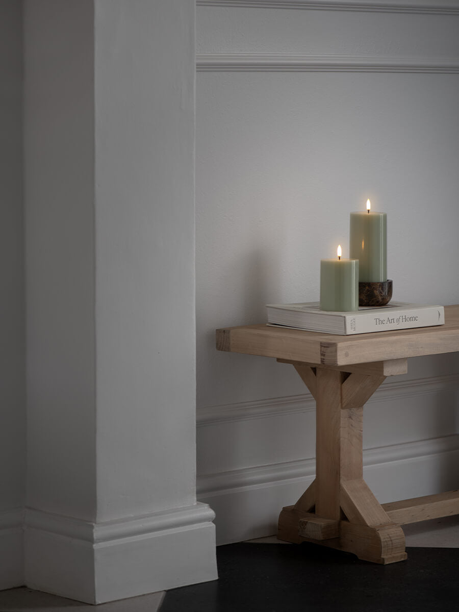 Uyuni Lighting
LED Pillar Candle 7.8x10 - Sage Green