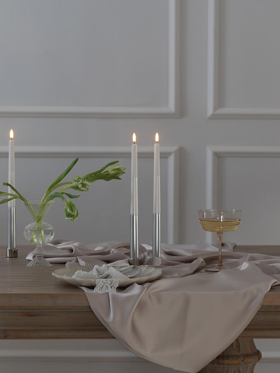 Uyuni Lighting
LED Taper Candle 2pk 2.3x32 - Striped Pearl Finish