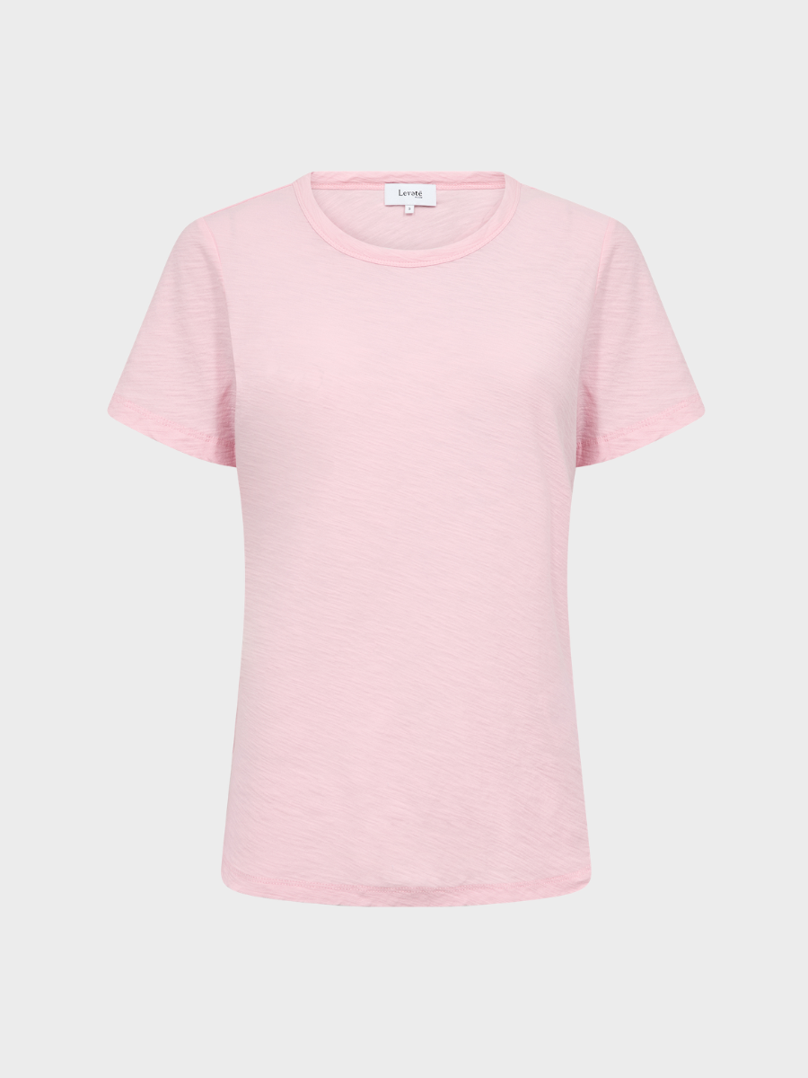 Levete Room - Any1 Crew Neck T-Shirt - Rose