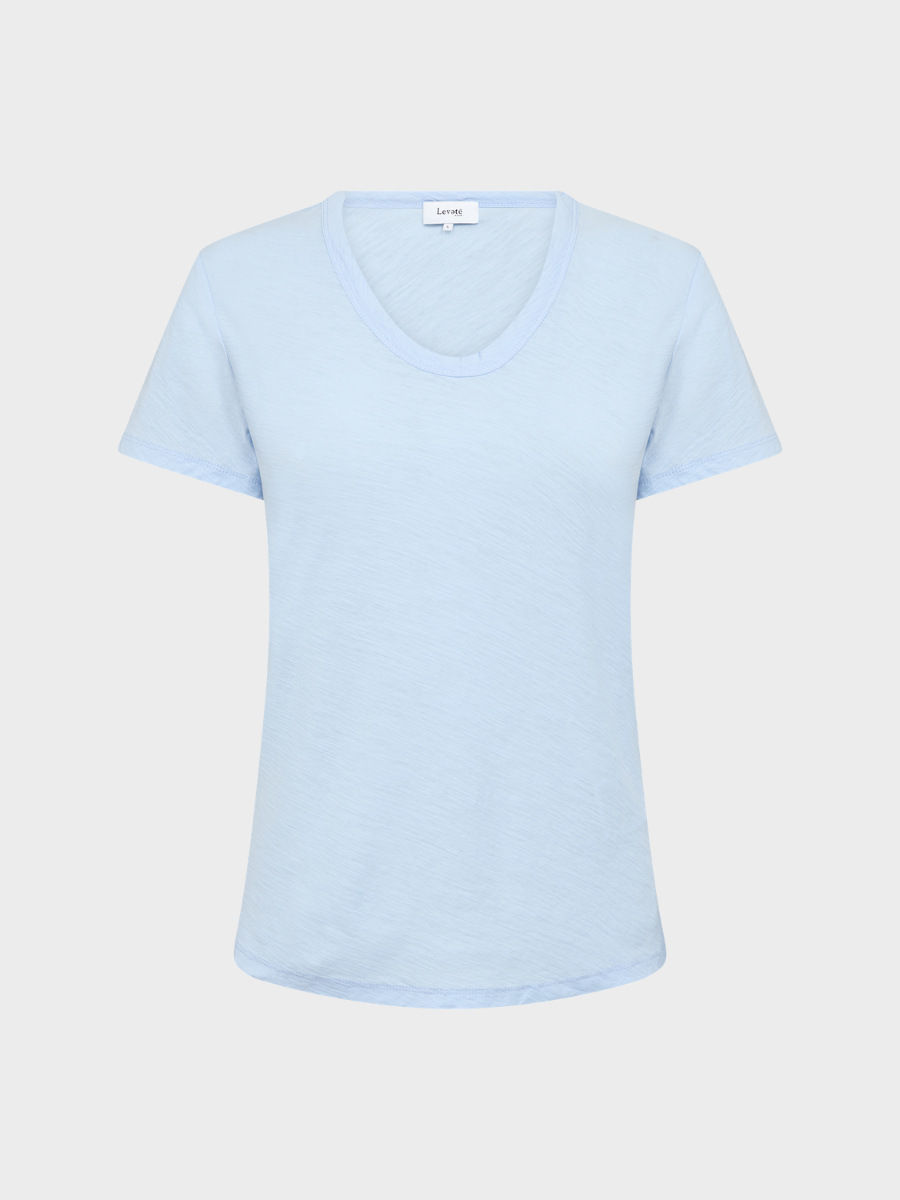 Levete Room - Any2 V-Neck T-Shirt - Windsurfer Blue