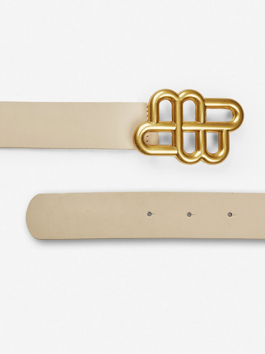 Munthe Latter Belt - Beige 
