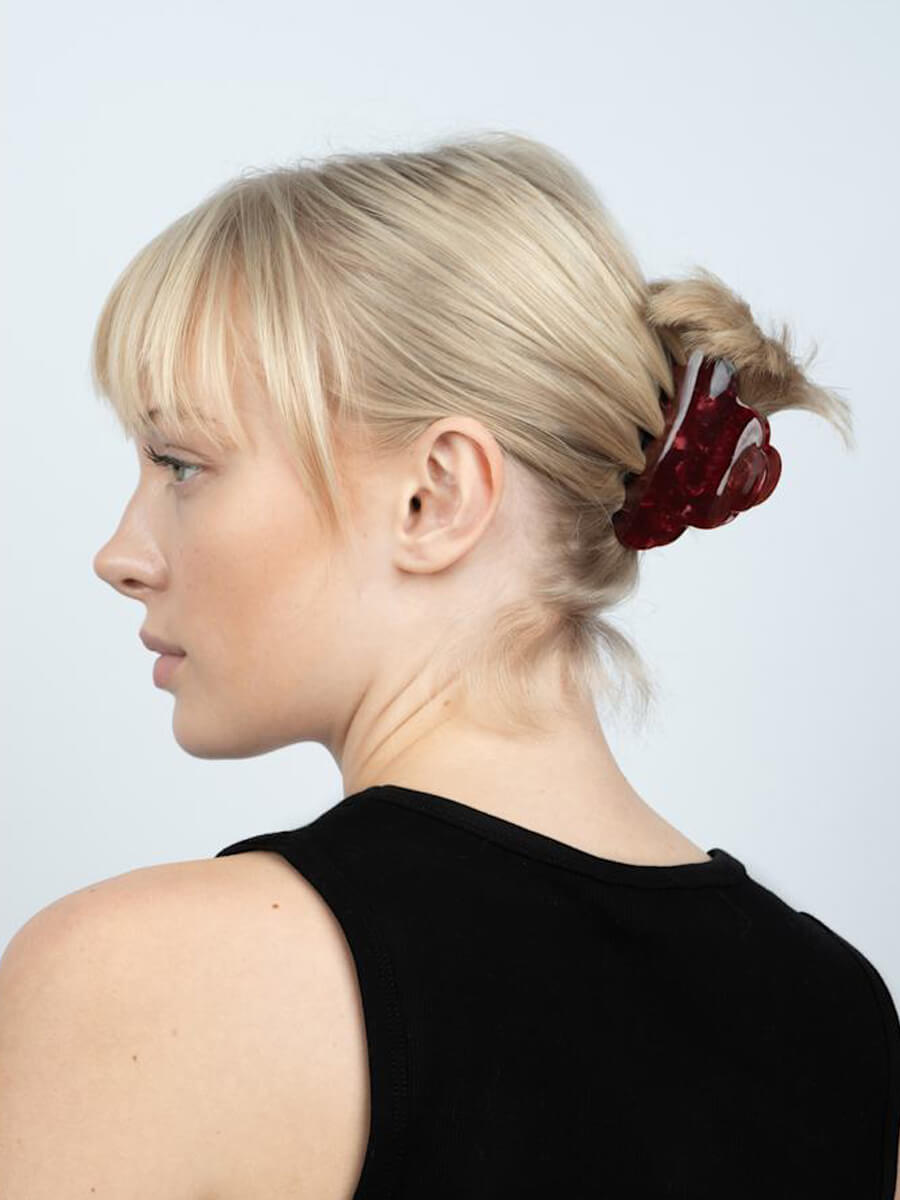 Lene Elegance Big Hairgrip - Bordeaux