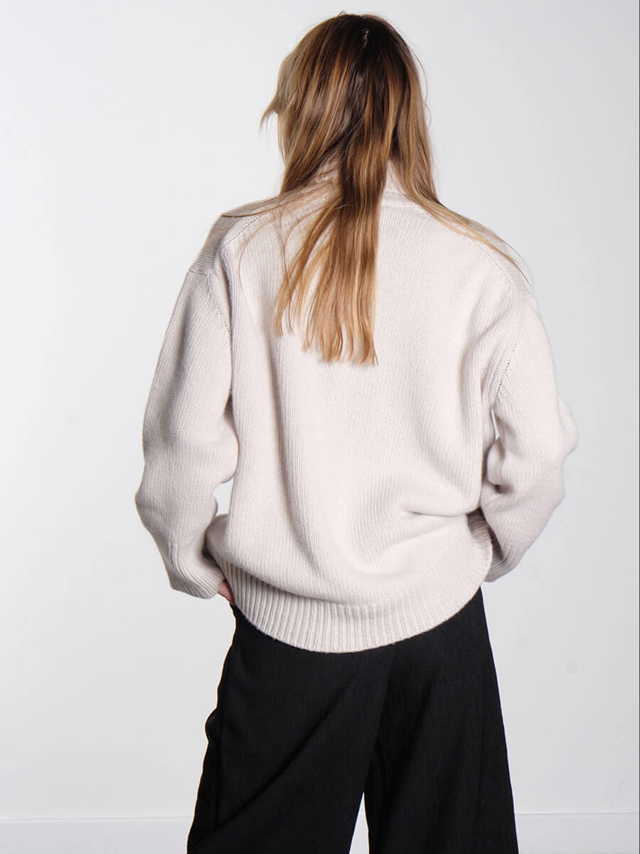 Perle 3 Rollneck Jumper - Cream