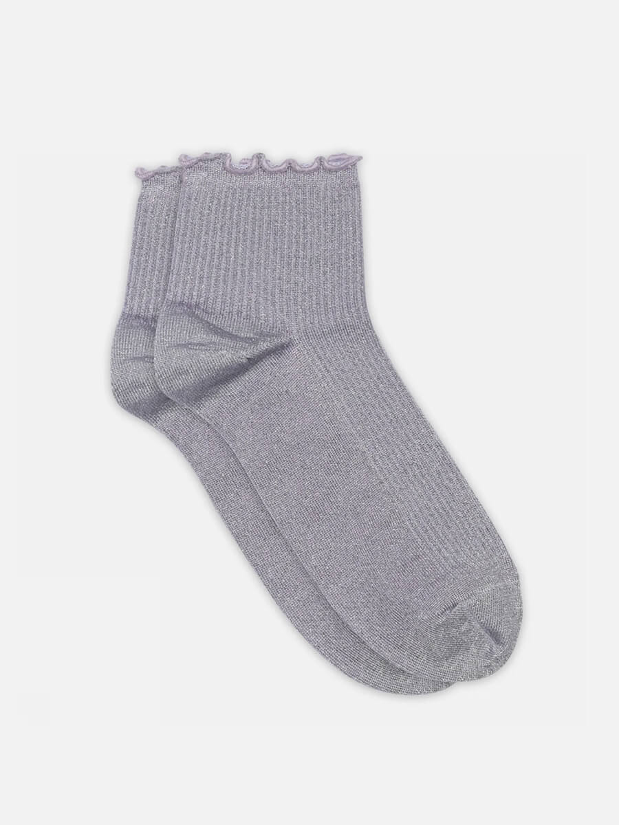 MP Denmark Lis Glitter Short Socks - Wisteria