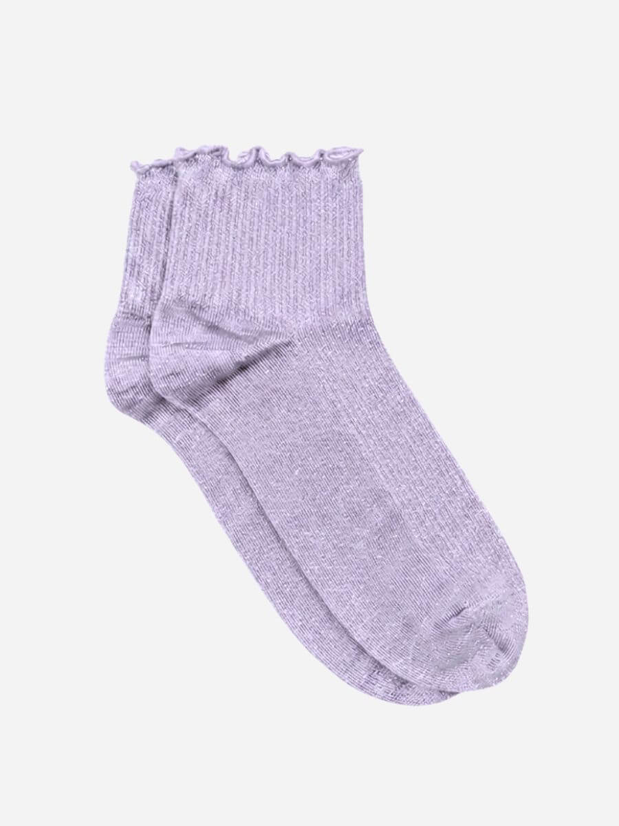 Lis Glitter Short Socks - Wisteria