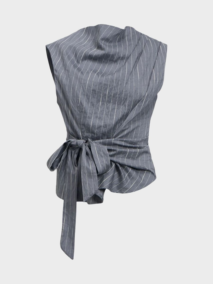 Object - Loy Sleeveless Top - Gunmetal