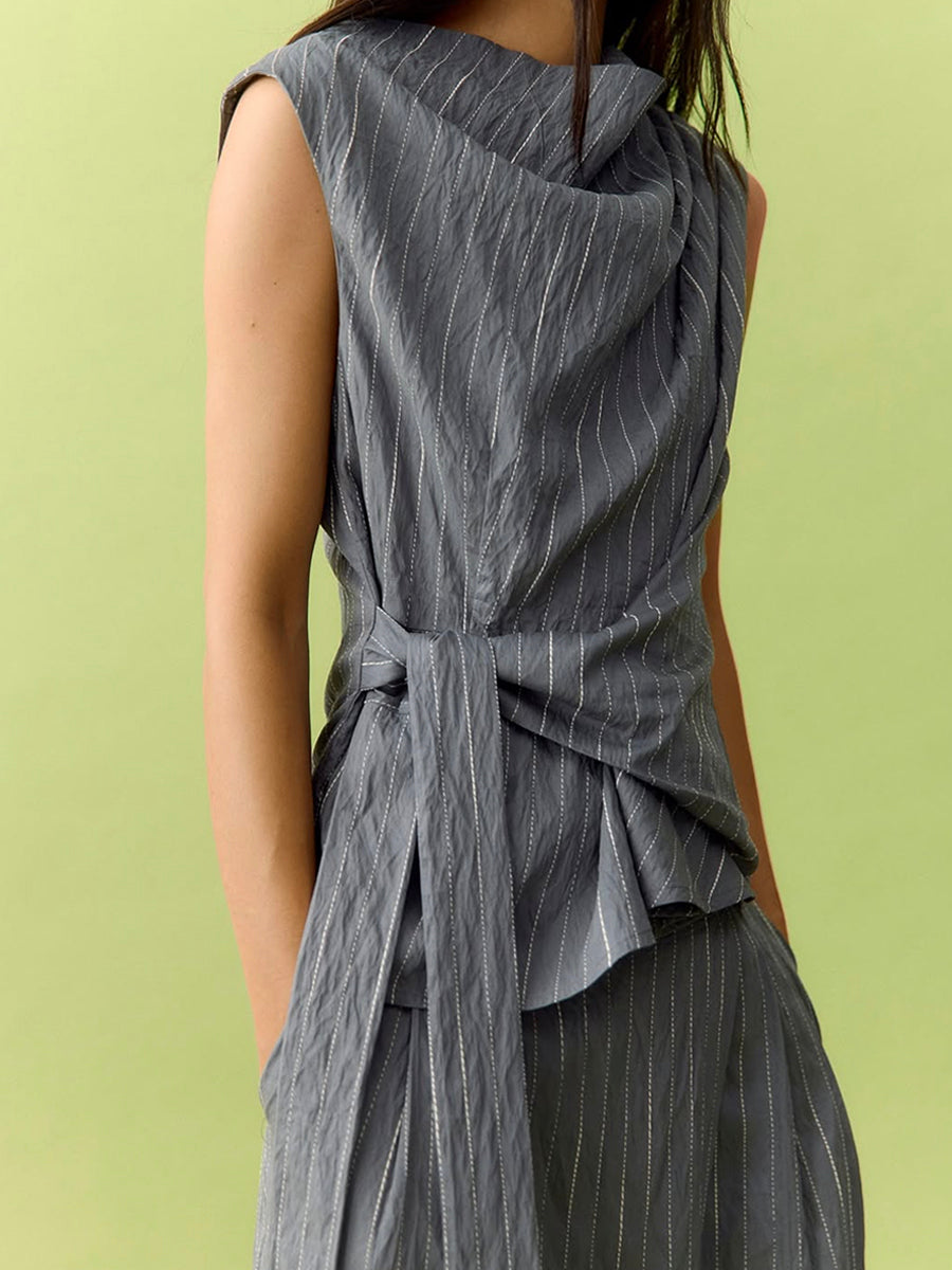 Object - Loy Sleeveless Top - Gunmetal