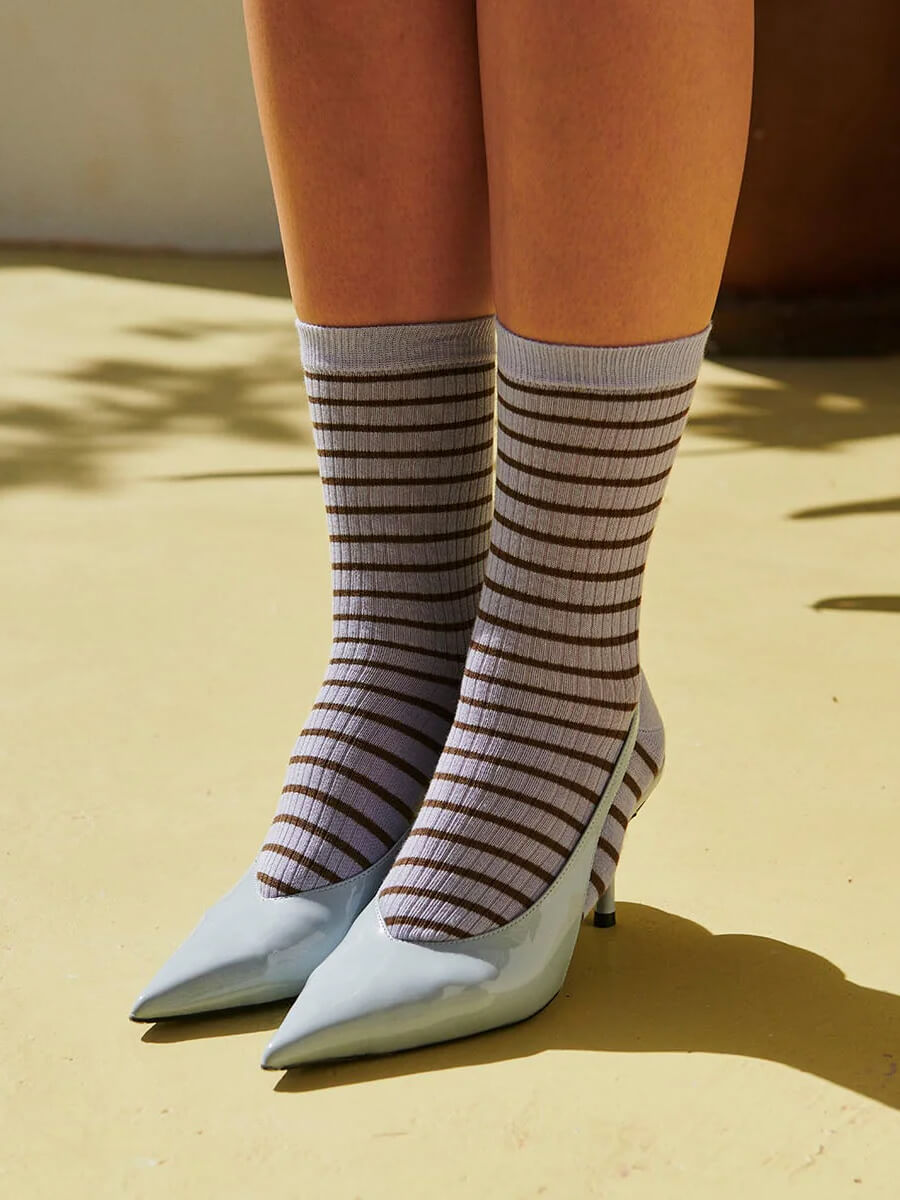 MP Denmark Lydia Ankle Socks - Lavender Sky