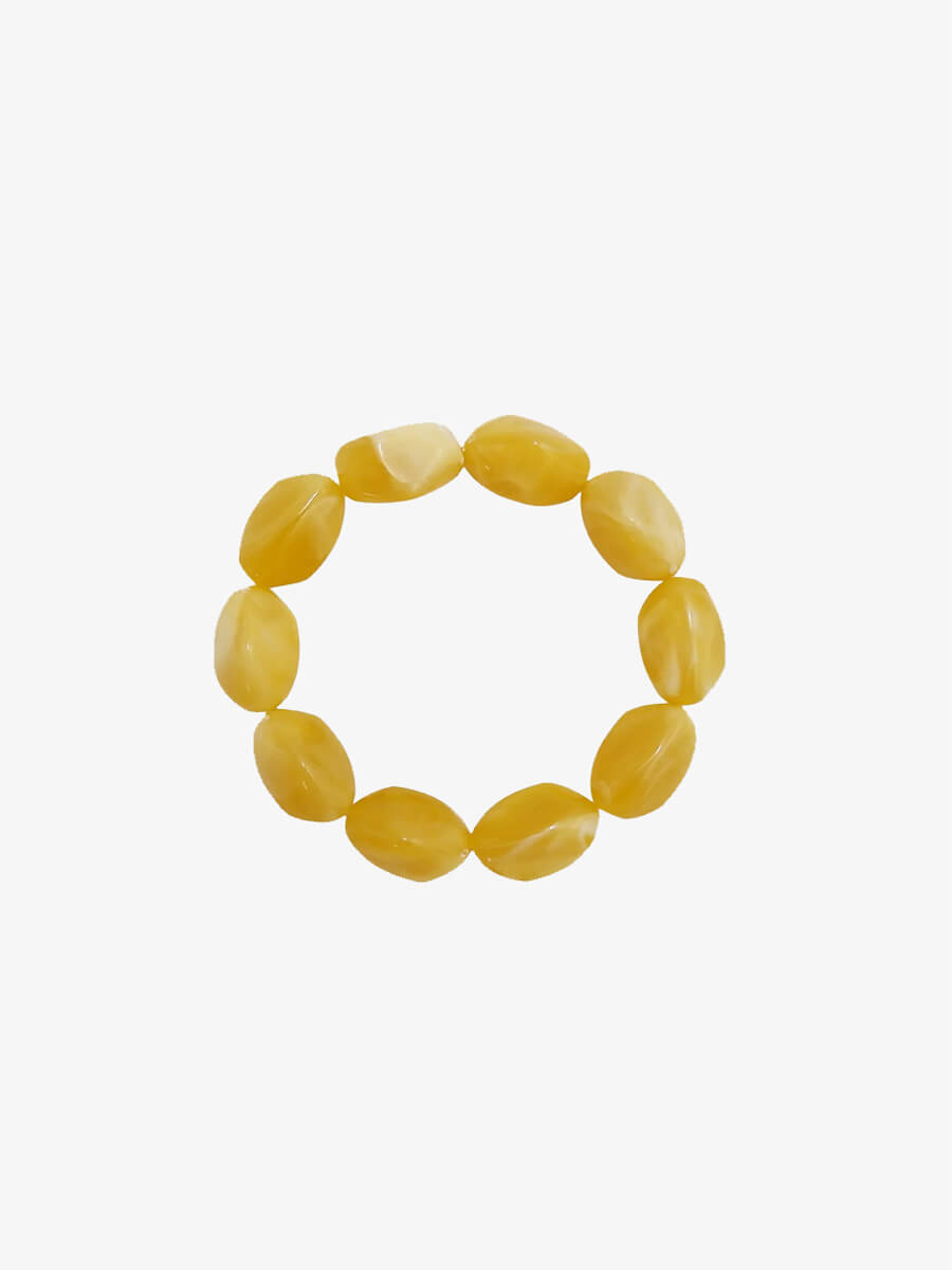 Black Colour Lyon Bracelet - Golden