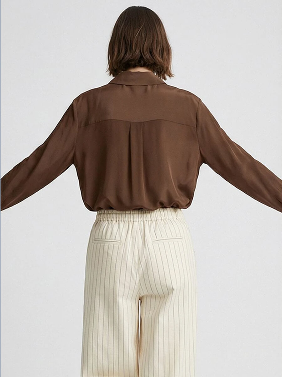 MINUS
Caty Silk Shirt - Chestnut