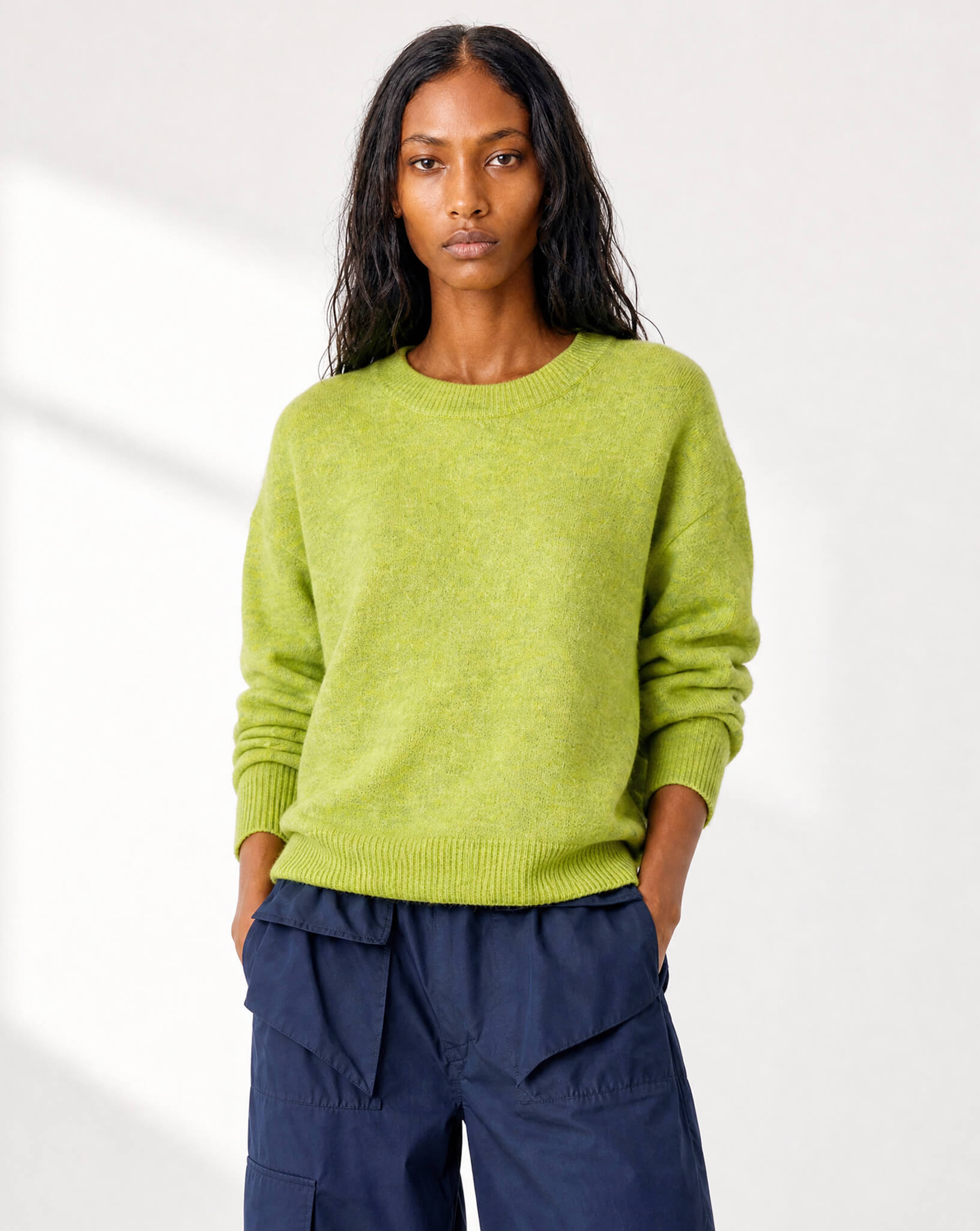MINUS
Marina Knit Pullover - Dark Citron Melange