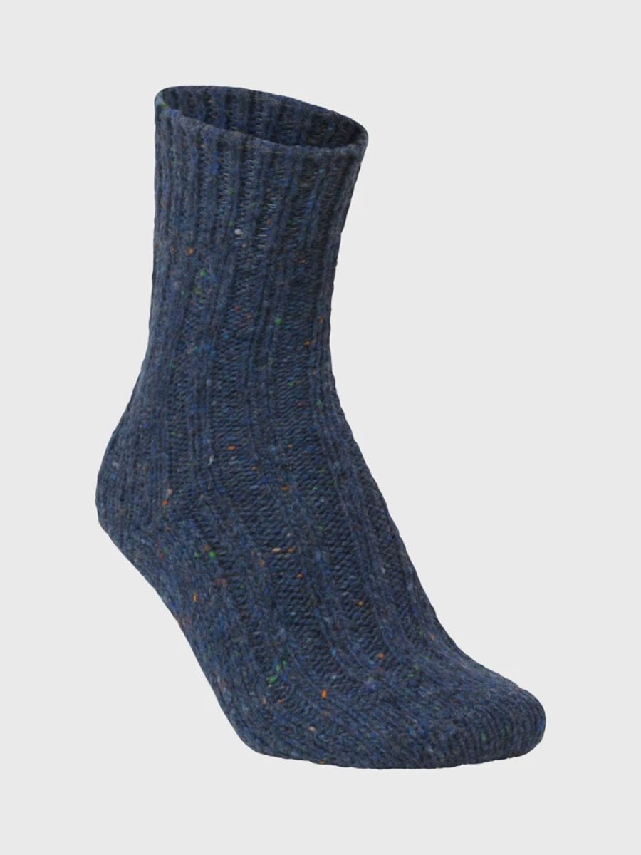 MJM - Wool Mix Socks Rib Soft - Blue