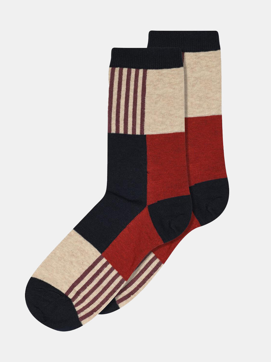 MP-Denmark-Cindy-Ankle-Socks-Red-Ochre