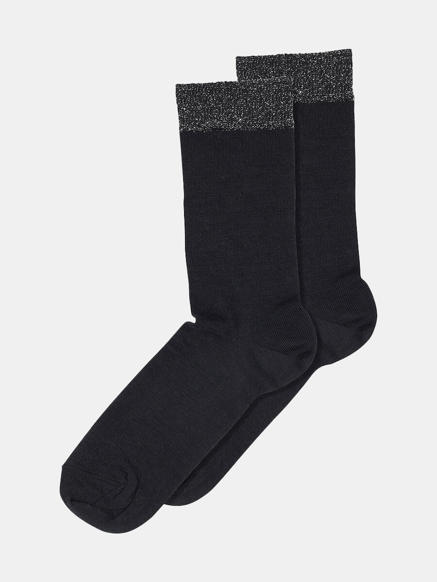 MP Denmark - WoolSilk Ankle Socks - Black
