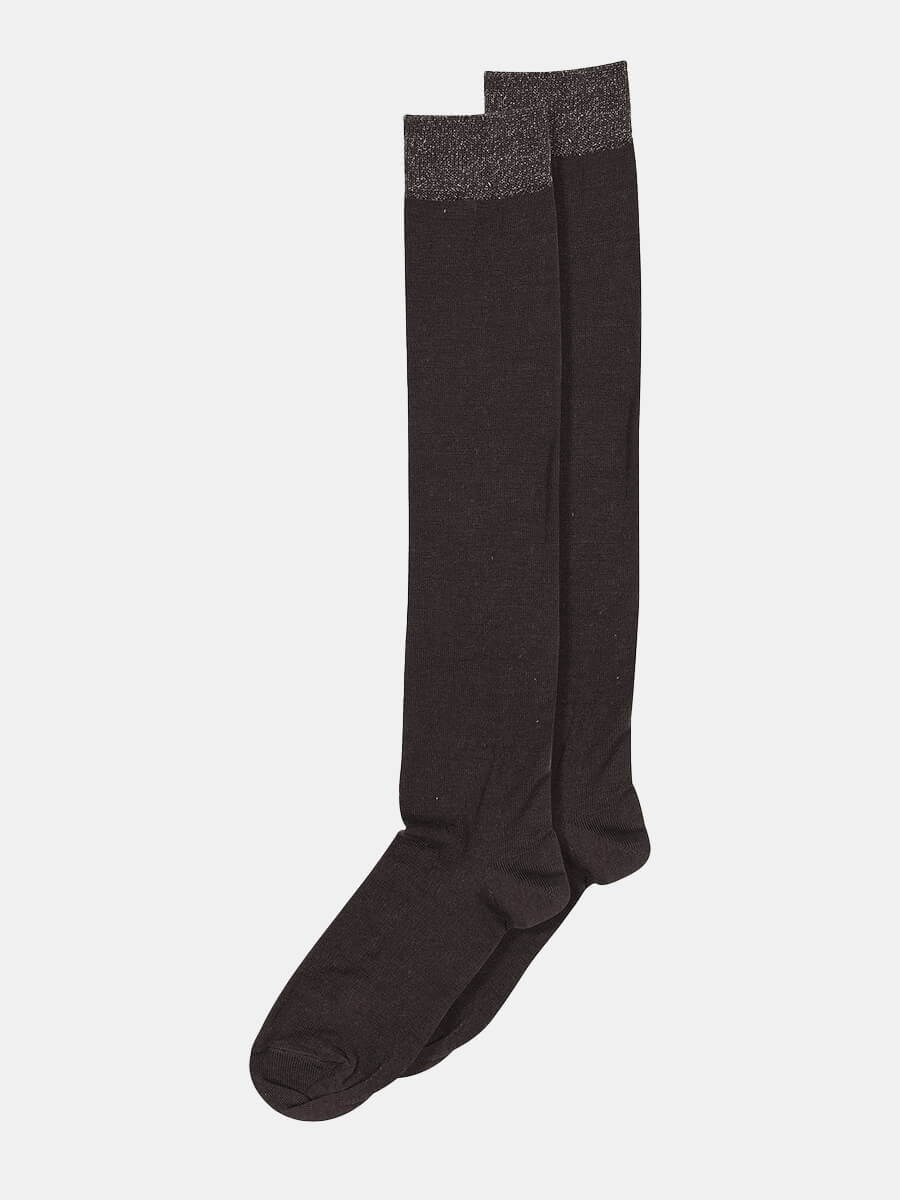 MP Denmark-Wool Silk Ankle Socks - Dark Brown