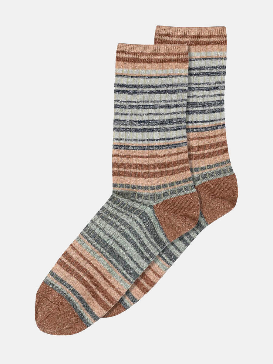 MP Denmark Naja Ankle Socks - Copper Brown