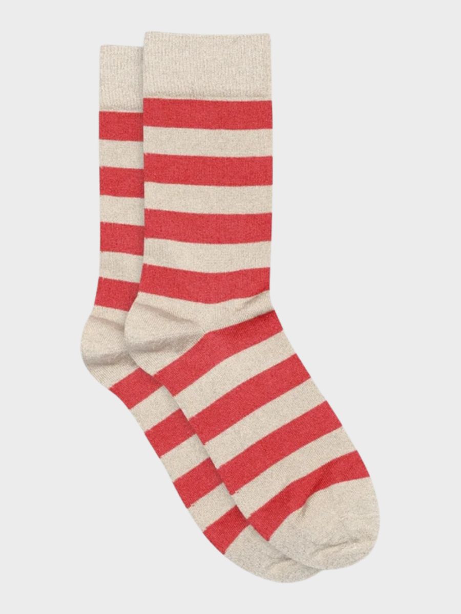 MP Denmark - Mathilde Glitter Socks - Beige