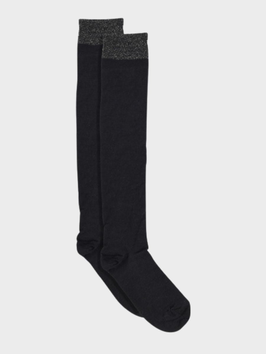 MP Denmark - Wool/Silk Knee Socks - Black