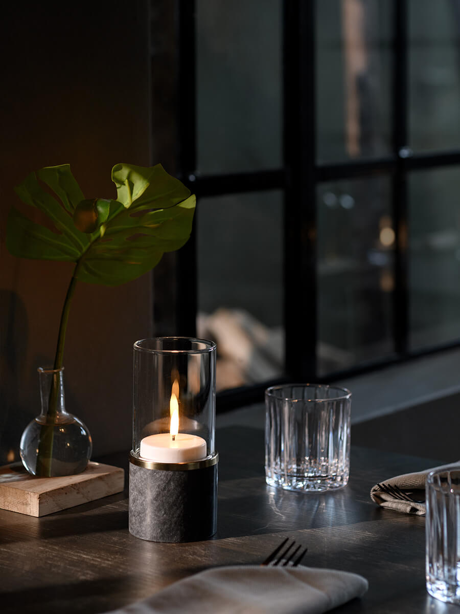 UYUNI LIGHTING 
Marble Lantern - Galaxy Black