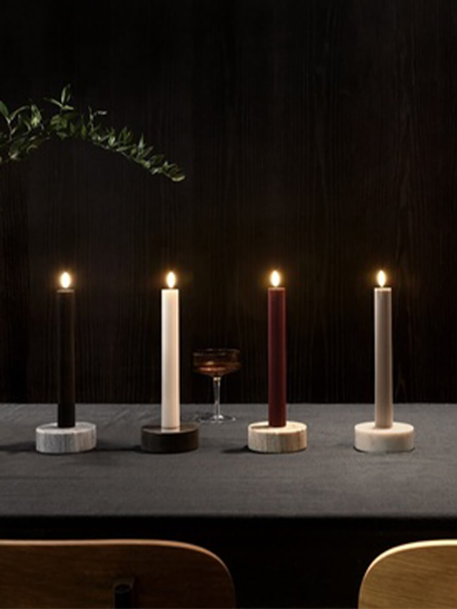 UYUNI LIGHTING
Marble Round Candleholder - White