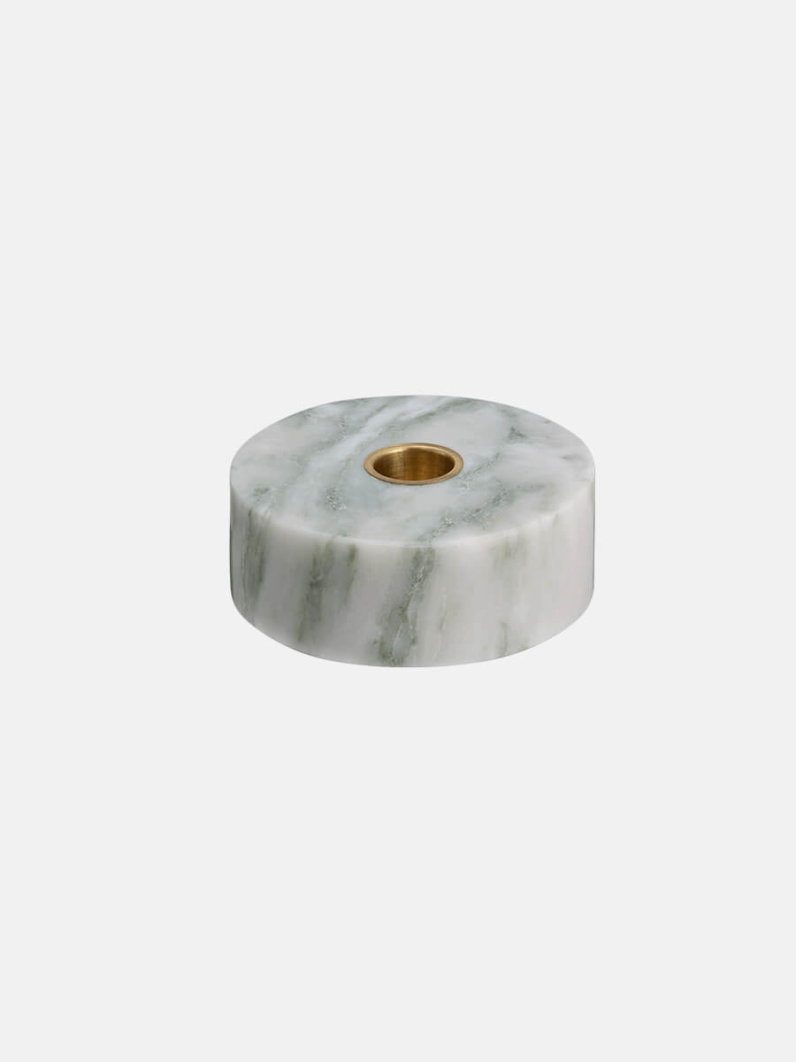 UYUNI LIGHTING
Marble Round Candleholder - Light Green