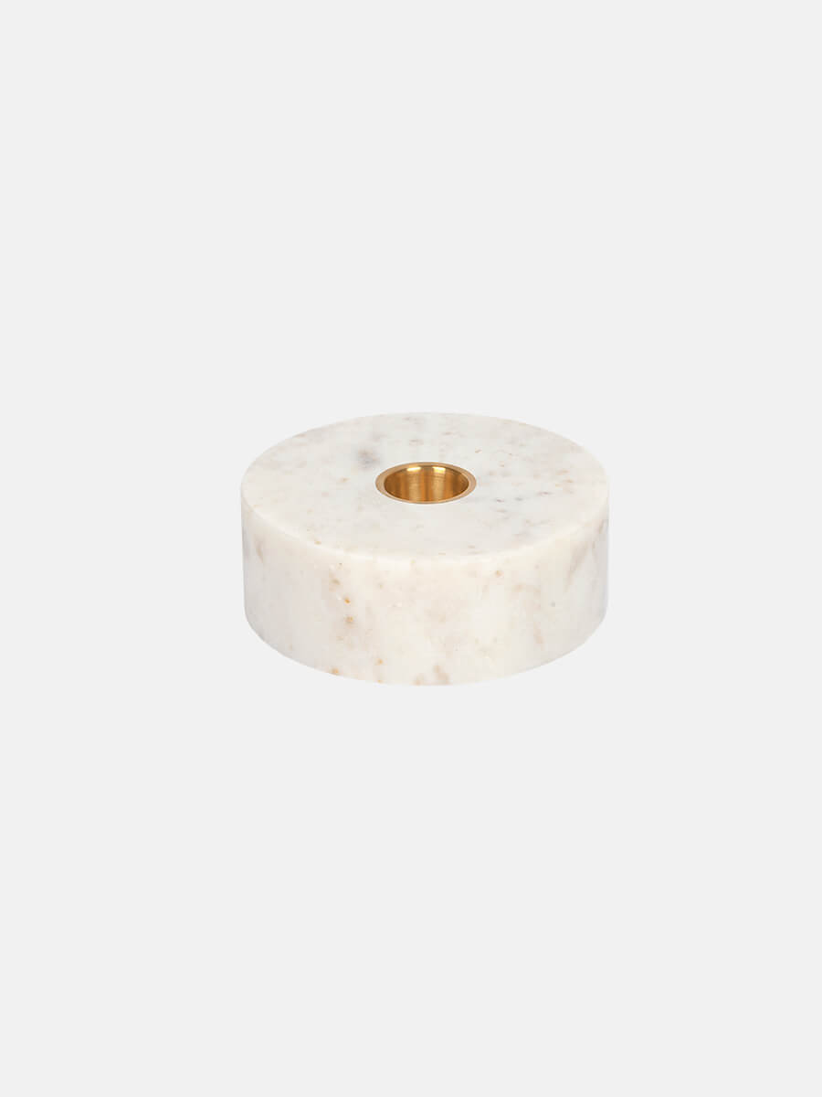 UYUNI LIGHTING
Marble Round Candleholder - White