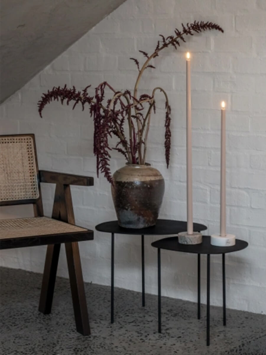 UYUNI LIGHTING
Marble Round Candleholder - White