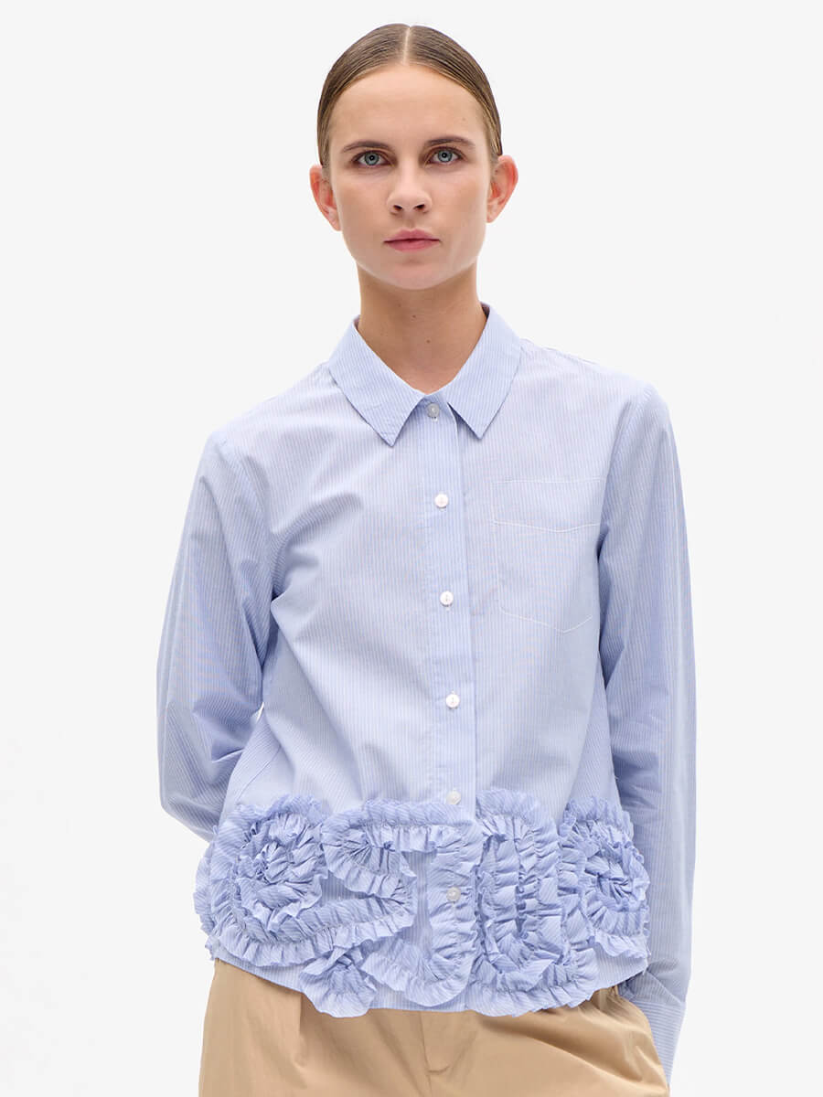 BAUM UND PFERDGARTEN Mariel Shirt - Blue Heron Stripe