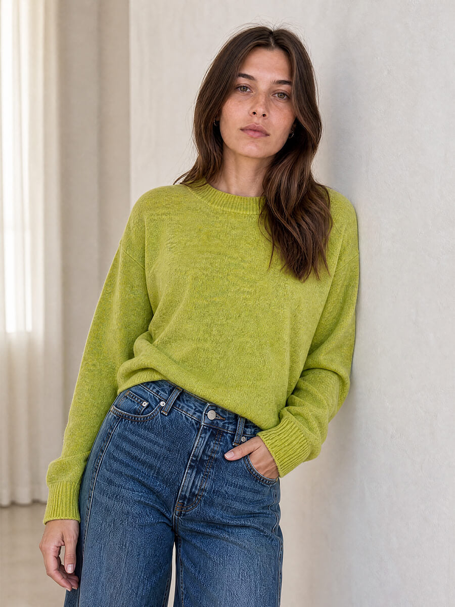 Minus - Marina Knit Pullover - Dark Citrus Melange