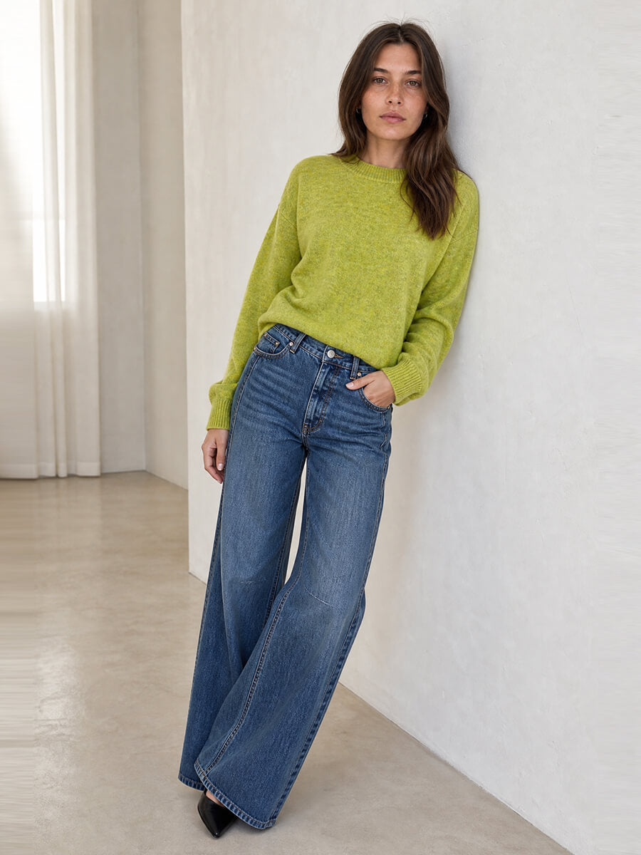 Minus - Marina Knit Pullover - Dark Citrus Melange