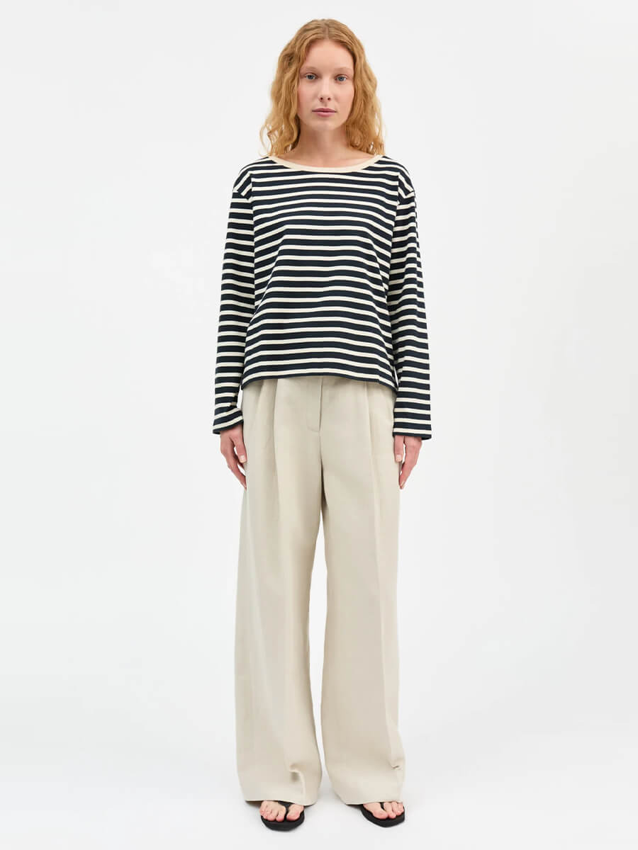 Skall Marron Oversized Long Sleeved T-Shirt