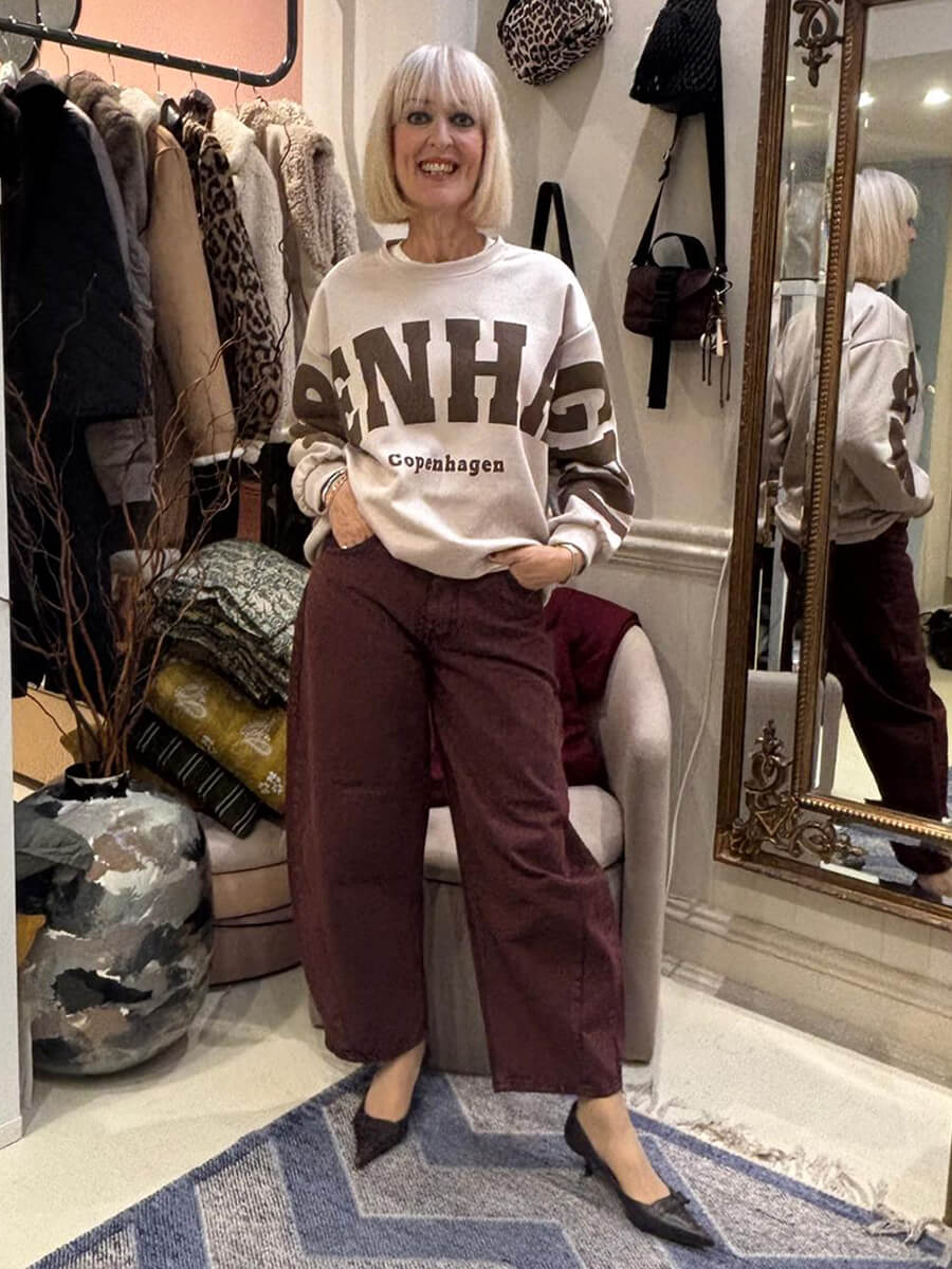 Marta Du Château Hibiscus Sweatshirt - Beige