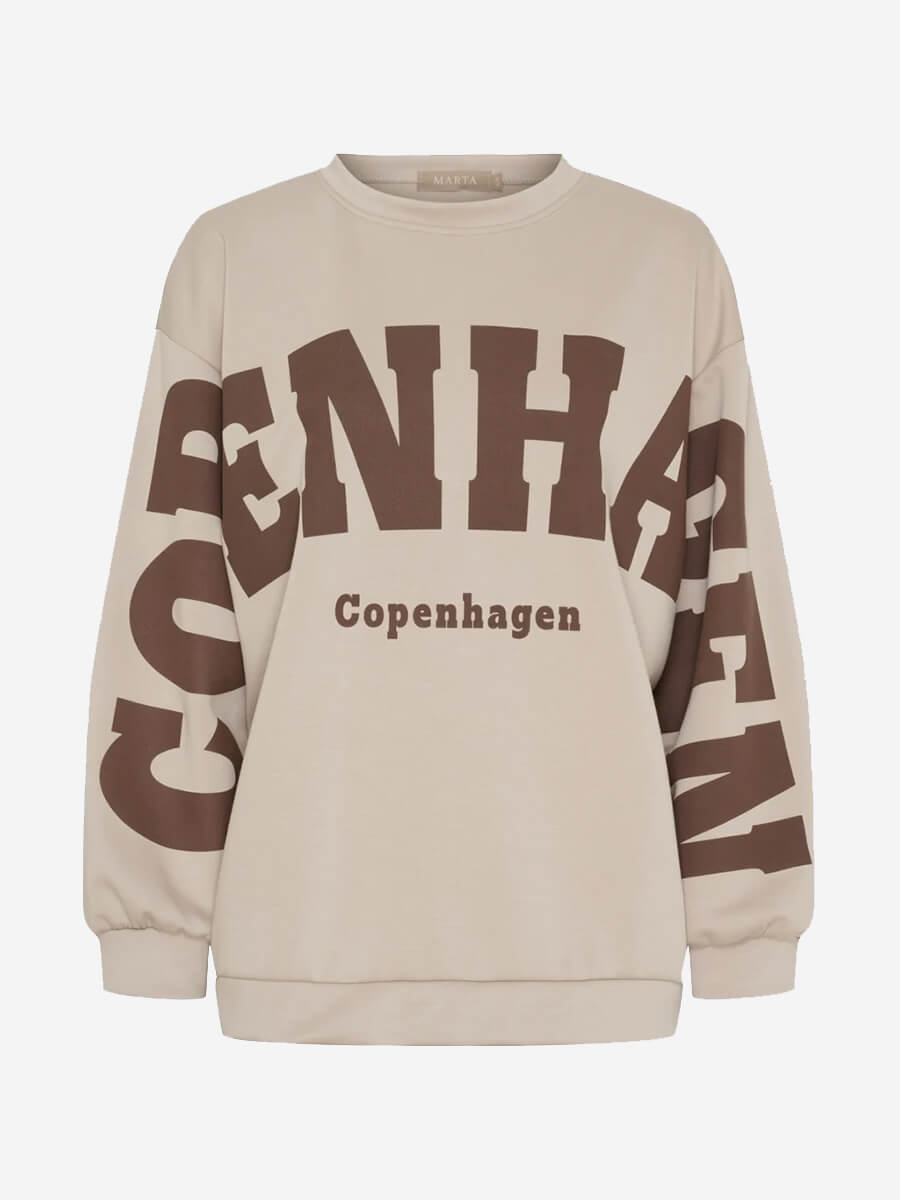 Hibiscus Sweatshirt - Beige