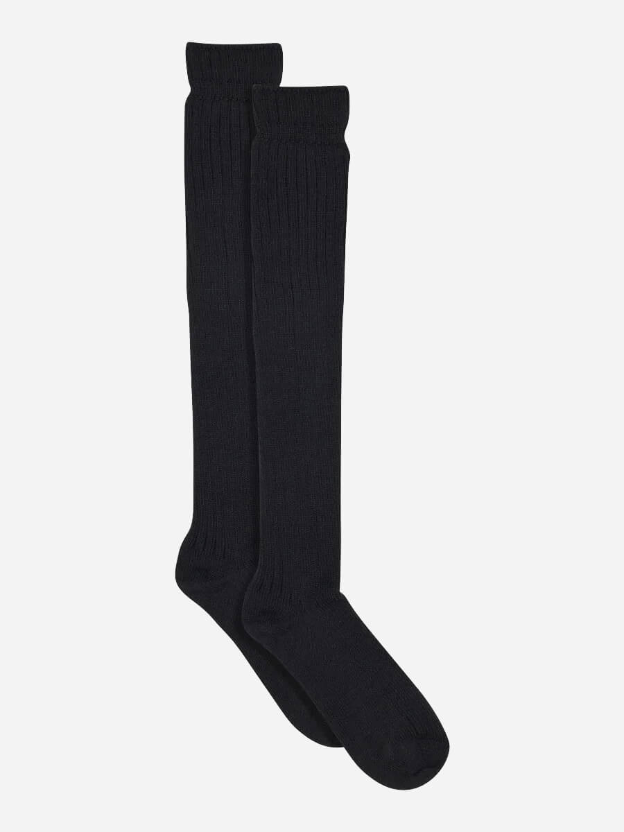 Megan Knee Socks - Black