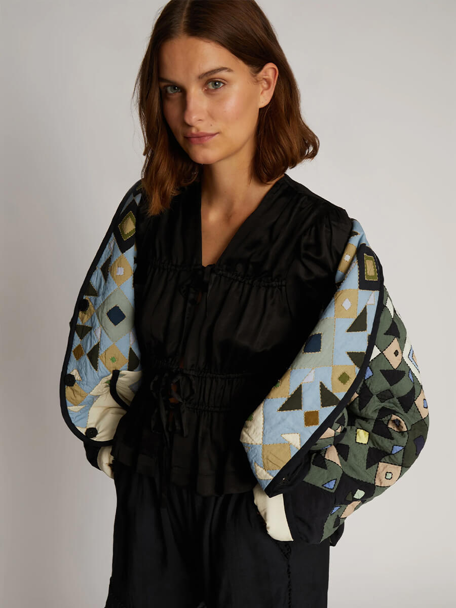 Munthe-Osi-Jacket - Reversible patchwork jacket