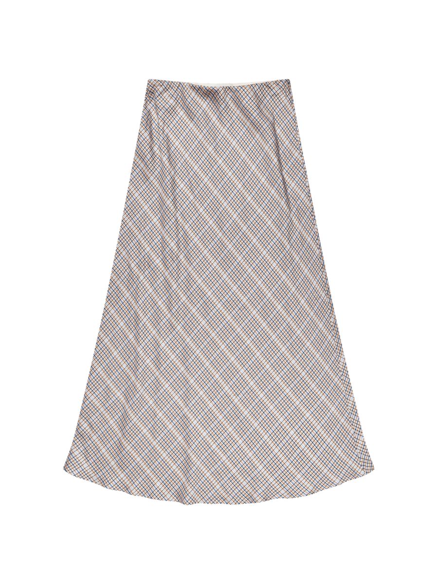 Munthe - Bardot Skirt flat product shot showing a-line shape and invisible waistband