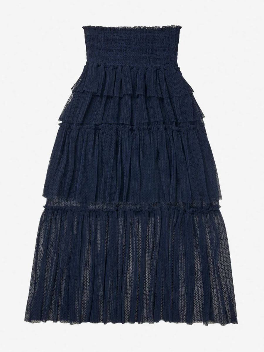 Munthe - Nessarose Skirt - Navy flat product shot